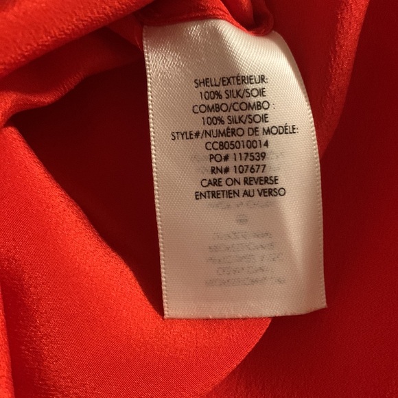 Alice & Olivia XS Silk Blouse Sheer Sleeves - Picture 4 of 4